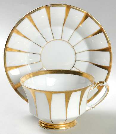 Athena Footed Cup & Saucer Set