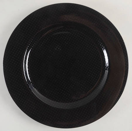 Foulard Noir (Gray Diamonds on Black) Service Plate (Charger)