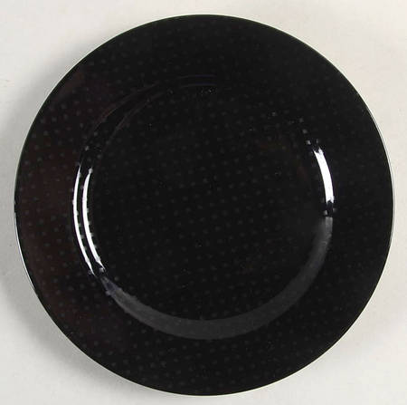 Foulard Noir (Gray Diamonds on Black) Bread & Butter Plate