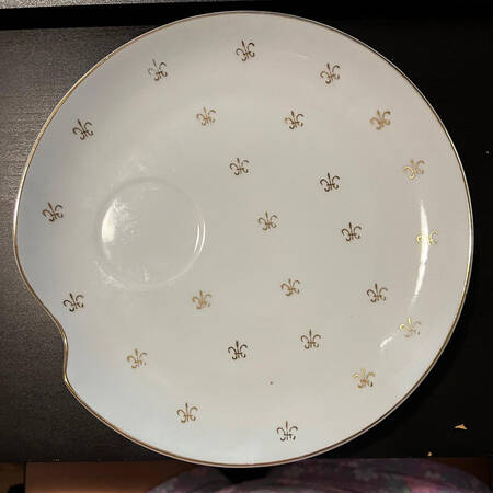 Fleur de Lis Snack Plate