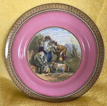 123 Pink Salad Plate by F & R Pratt