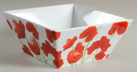 Poppy 8" Square Serving Bowl