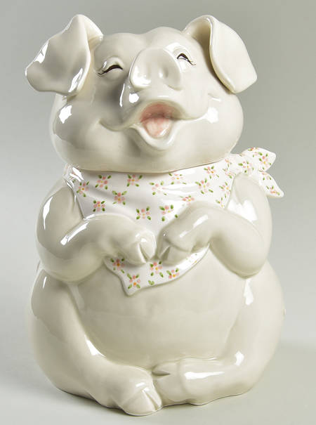 Pigs Cookie Jar & Lid