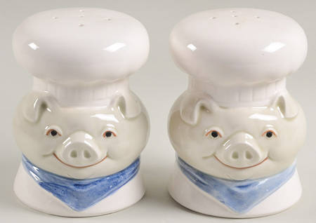 Pigs Figural Salt and Pepper Set