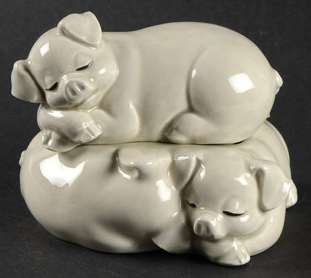 Pigs Sugar Bowl & Lid