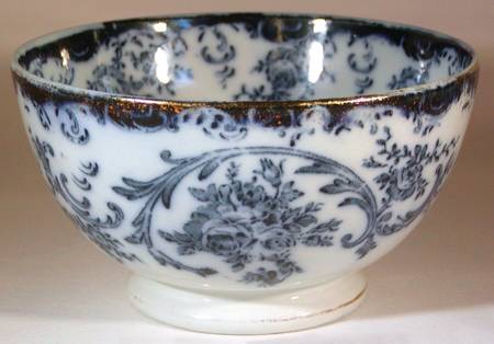 Rosenguirlande (Blue) Cranberry Bowl