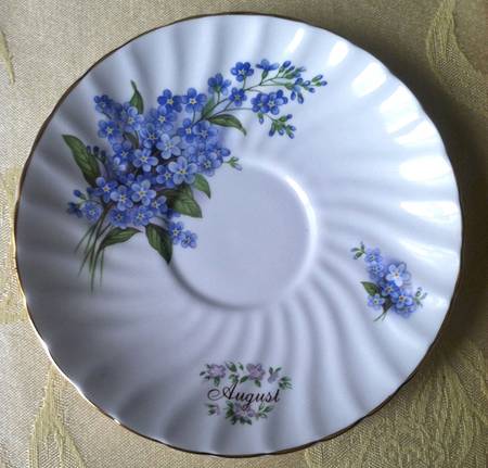 Flower of the Month Saucer for Footed Cup