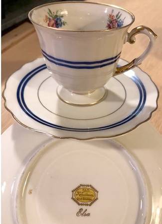 Elsa Footed Demitasse Cup & Saucer Set
