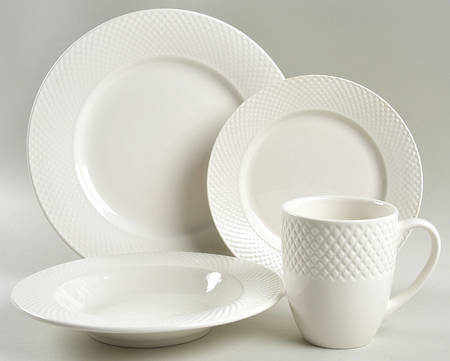 Basket Weave 4 Piece Place Setting