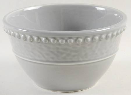Rustic Dots Gray Soup/Cereal Bowl