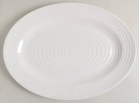 Farmstead White 15" Oval Serving Platter