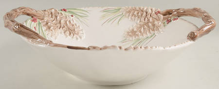 Forest Frost Centerpiece/Console Bowl