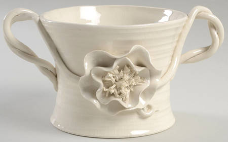 Snow Poppy Cachepot
