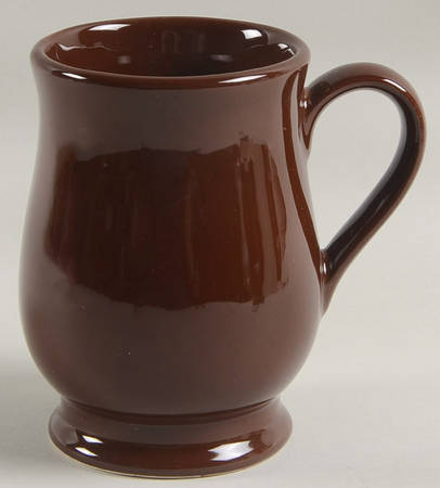 Total Color Brown (Round) Footed Mug by Fitz and Floyd
