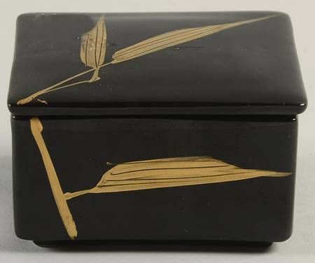 Bamboo Noir Square Box with Lid
