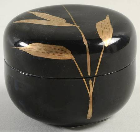 Bamboo Noir 3" Round Box & Lid