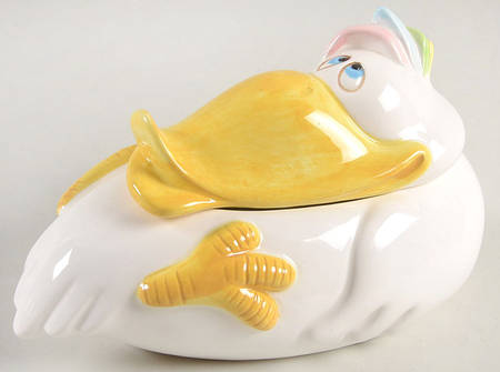 Goony Bird Figural Box & Lid