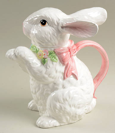 Rabbit with Ribbon Teapot & Lid