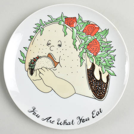 You Are What You Eat Salad Plate