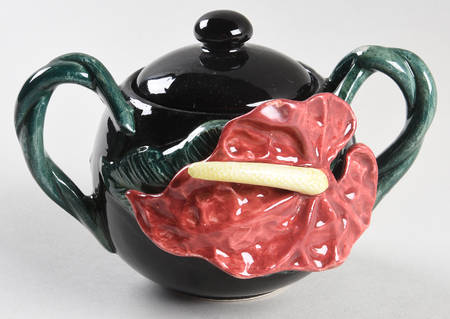 Anthurium Sugar Bowl & Lid by Fitz and Floyd