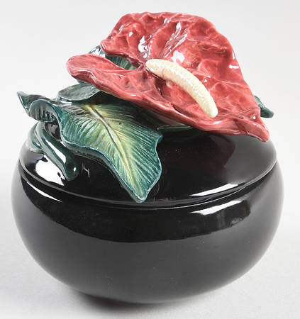 Anthurium 4" Round Box & Lid