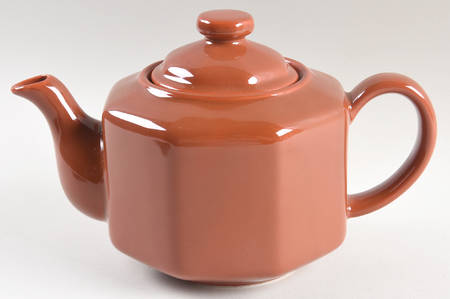 Quadrille Cinnamon (Earthenware) Teapot & Lid