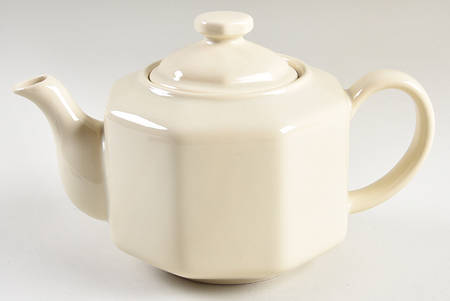 Quadrille Putty (Earthenware) Teapot & Lid