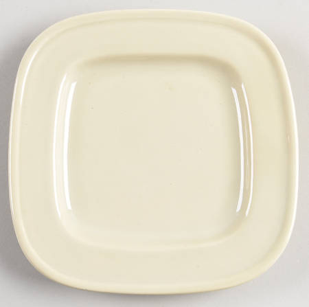 Quadrille Putty (Earthenware) Square Salad Plate