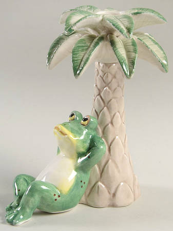 Frog Dundee 6" Candlestick