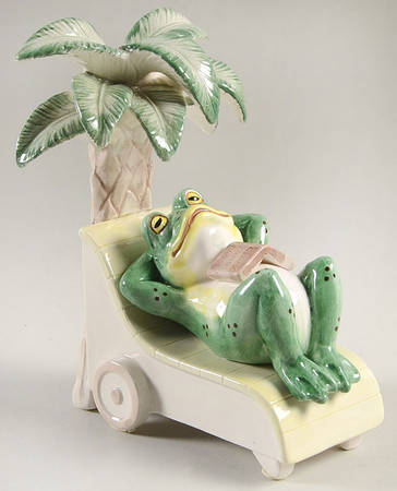 Frog Dundee Single China Bookend