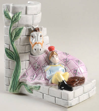 Humpty Dumpty Single China Bookend
