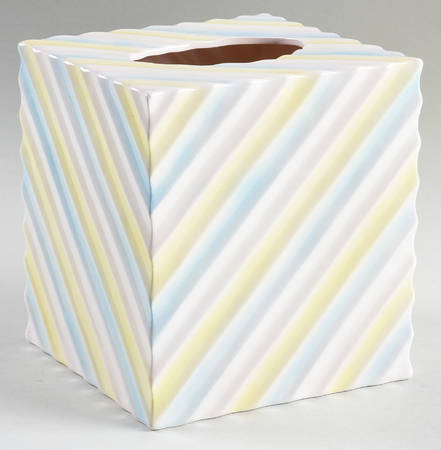 Rainbow Shell Square Tissue Box Cover