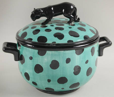 Leopard 7" Round Box & Lid