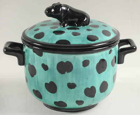 Leopard 6" Round Box & Lid
