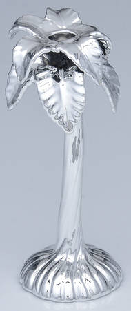 Faux Silver 9" Tall Candlestick