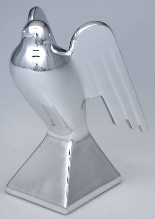 Faux Silver 6" Candlestick
