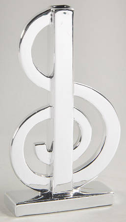 Faux Silver 6" Bud Vase