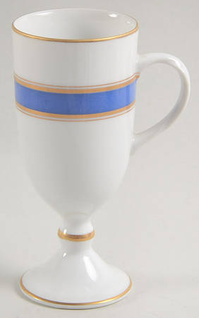 Blue Color Band Irish Coffee Cup