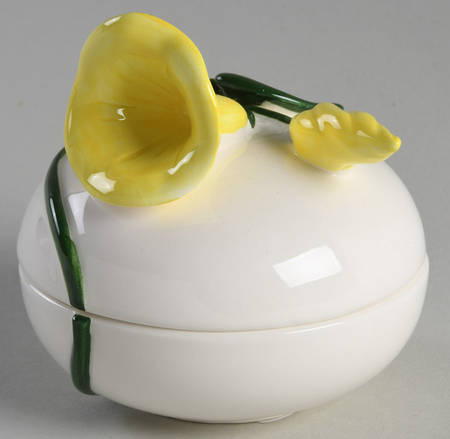 Morning Glory 3" Round Box & Lid by Fitz and Floyd