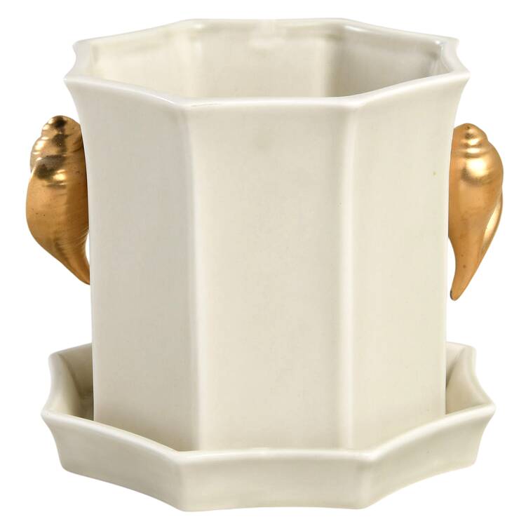 Vases and Planters Omnibus 4" Flower Pot with Underplate
