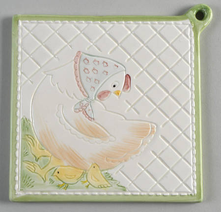 Nesting Hen Hanging Trivet by Fitz and Floyd