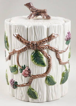 FIT218 Large Canister & Lid by Fitz and Floyd