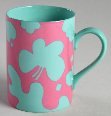 La Parisienne(Green on Pink) by Fitz and Floyd