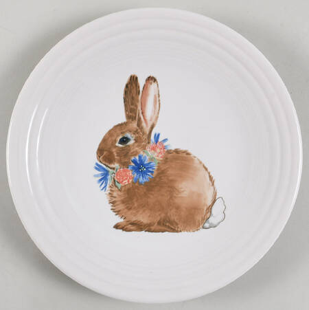 Fiesta Breezy Floral Luncheon Plate