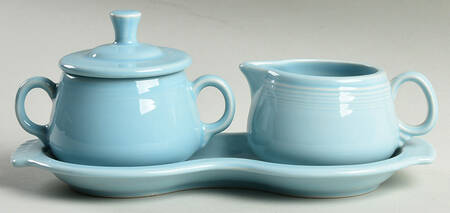 Fiesta Sky (Intro 2024) Creamer & Sugar with Lid & Tray Set