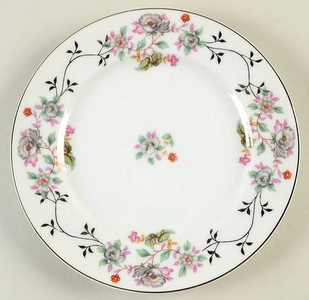 Floral Salad Plate