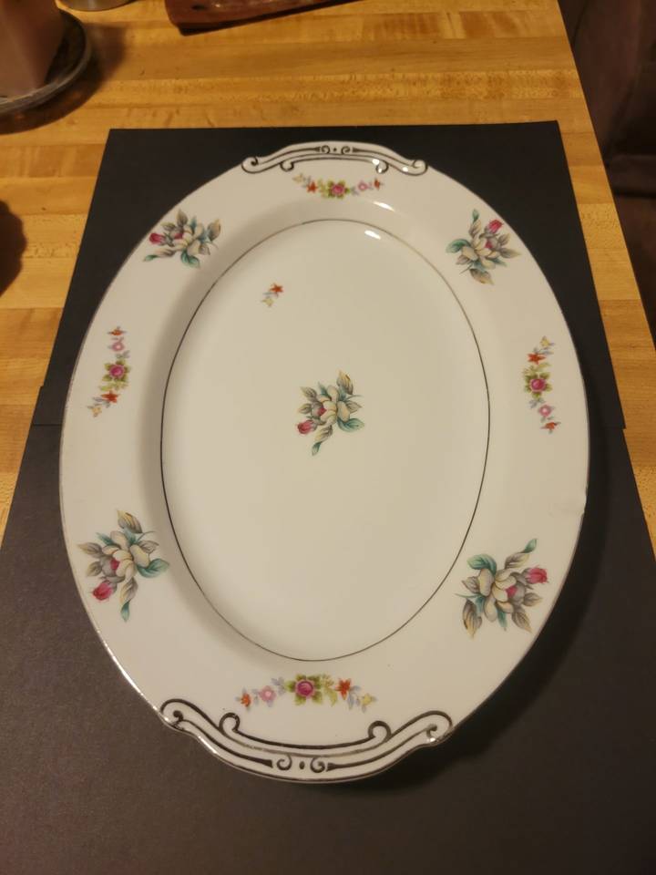 Southern Romance 12" Oval Serving Platter