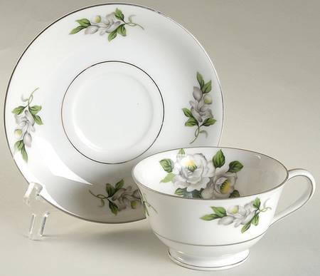 Footed Cup & Saucer Set