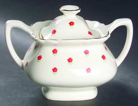 Blushing Rose Dalrymple (Lido) Sugar Bowl & Lid