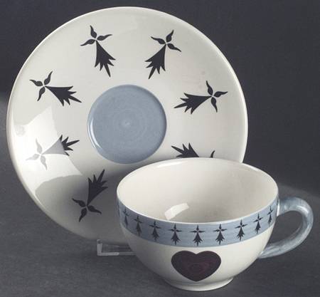 Armor Breakfast Cup & Saucer Set